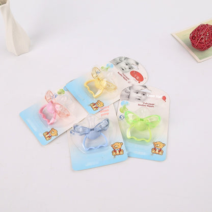 Love baby baby baby new baby pacifier anti automatically closed round head flat hair randomly issued